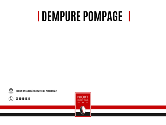 Dempure Pompage