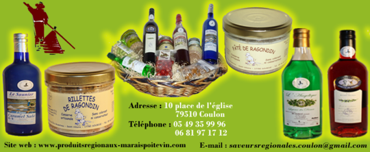 ensemble avec nos partenaires - SAVEURS REGIONALES COULON